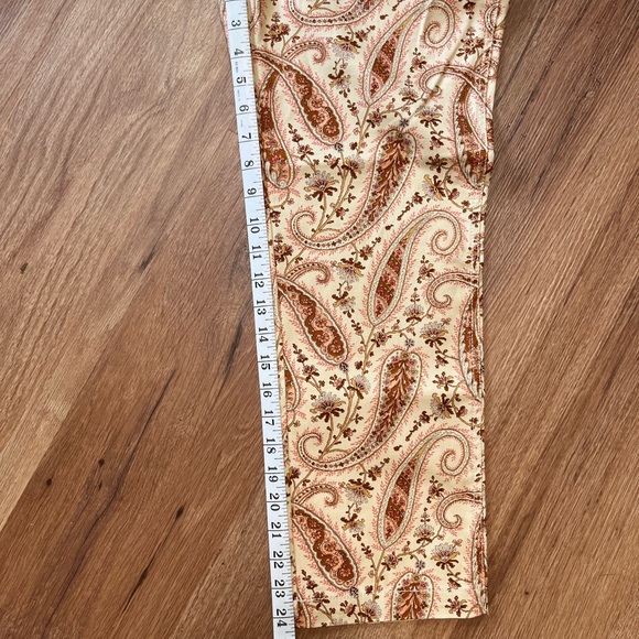 Express paisley cropped pants, size 3/4, NWT - Picture 6 of 7